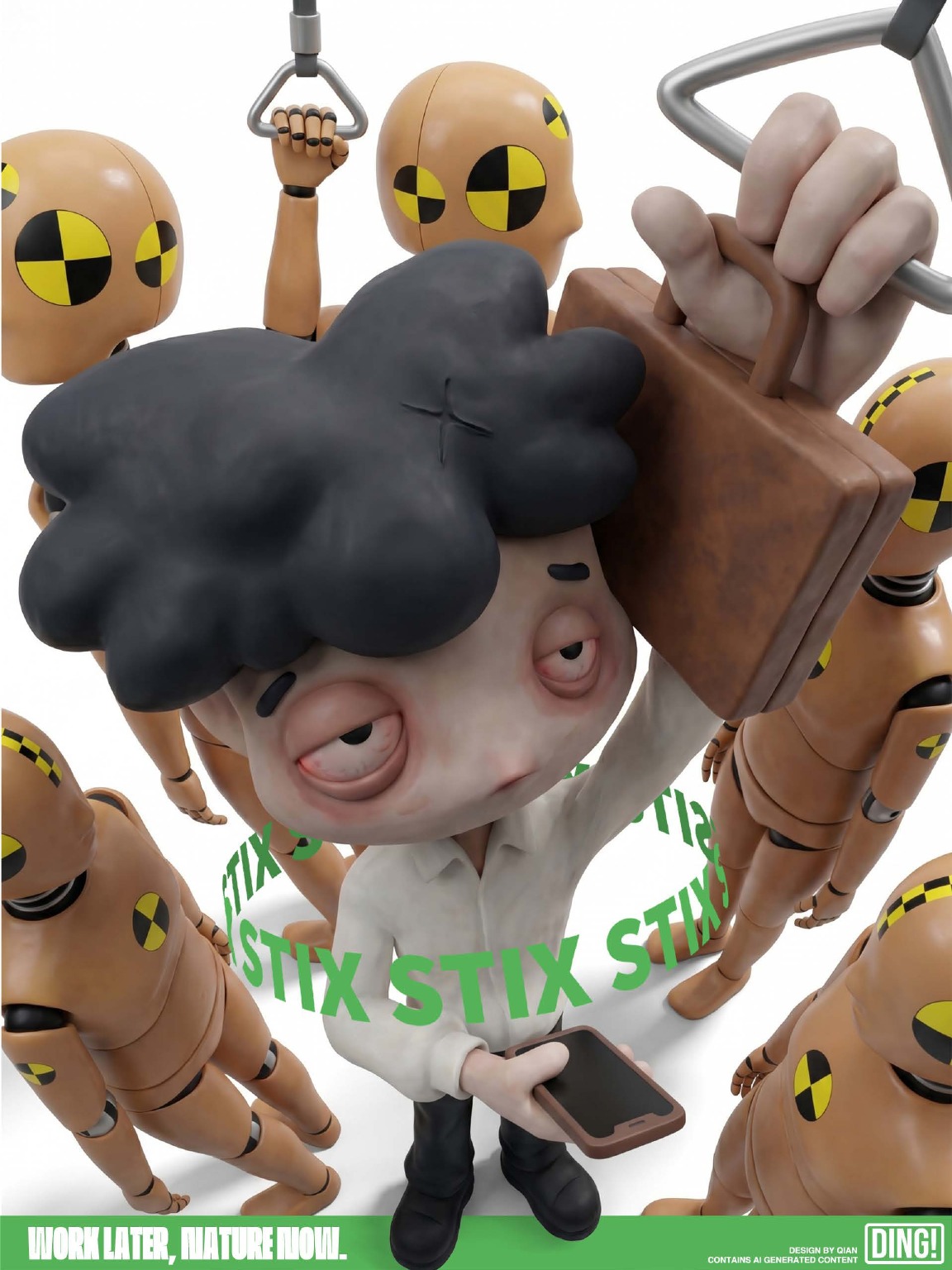 DING! short film visual poster