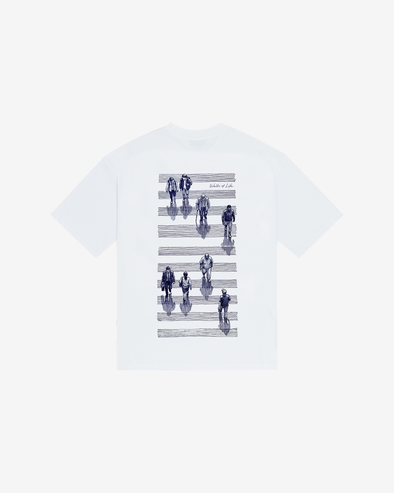 White graphic T-shirt product image